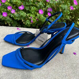 Zara Blue  heels size 8